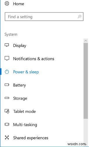 Windows 10 자동 절전 모드 및 화면 잠금 비활성화하는 방법