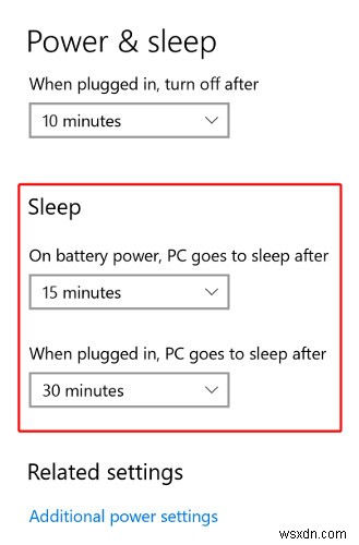 Windows 10 자동 절전 모드 및 화면 잠금 비활성화하는 방법