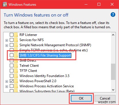Windows에서 SMBv1 비활성화하는 방법 3가지 – 제어판, PowerShell, 레지스트리