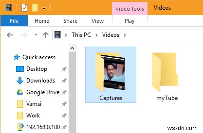 Windows 10 게임 DVR 기본 저장 폴더 위치 변경 방법