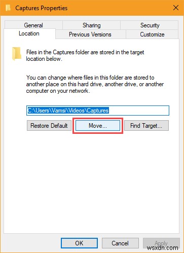 Windows 10 게임 DVR 기본 저장 폴더 위치 변경 방법