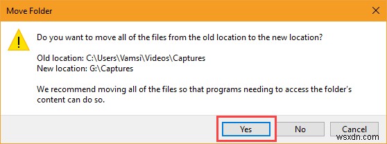 Windows 10 게임 DVR 기본 저장 폴더 위치 변경 방법