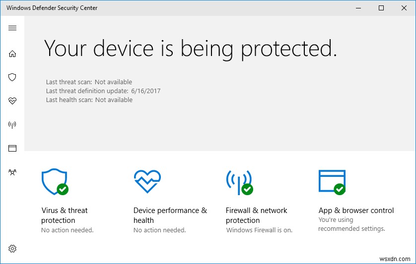Windows 10 크리에이터스 업데이트에서 예전 Windows Defender 인터페이스 되돌리는 방법