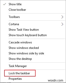 Windows 10에서 XP 빠른 실행 표시줄 되살리는 방법