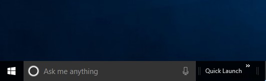 Windows 10에서 XP 빠른 실행 표시줄 되살리는 방법
