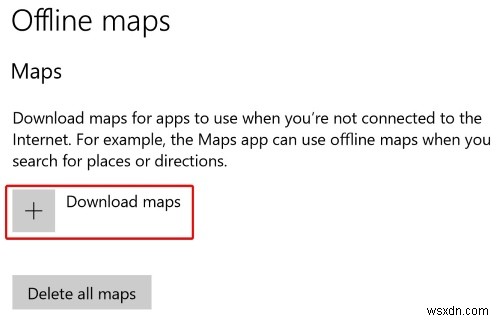 Windows 10에서 빙 지도(Bing Maps)를 오프라인으로 사용하는 방법