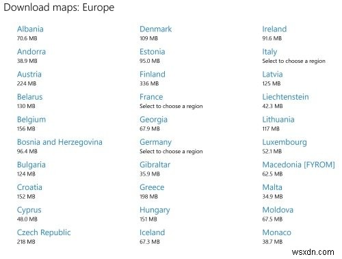 Windows 10에서 빙 지도(Bing Maps)를 오프라인으로 사용하는 방법