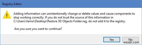 Windows 10 파일 탐색기에서 3D 개체 폴더 제거 및 복원 방법