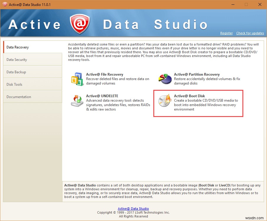 Active@ Data Studio – 필수 PC 도구를 한곳에 모은 올인원 유틸리티