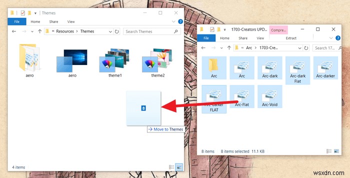 Windows 10 사용자 지정 테마 설치하는 방법 A to Z