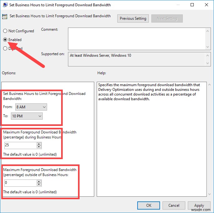 특정 시간대에만 Windows 업데이트 대역폭을 제한하는 방법