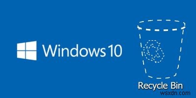 Windows 10에서 사라진 휴지통 복구하는 방법