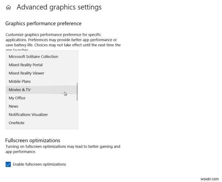 Windows 10에서 앱별로 선호하는 GPU를 지정하는 방법