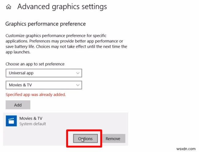 Windows 10에서 앱별로 선호하는 GPU를 지정하는 방법
