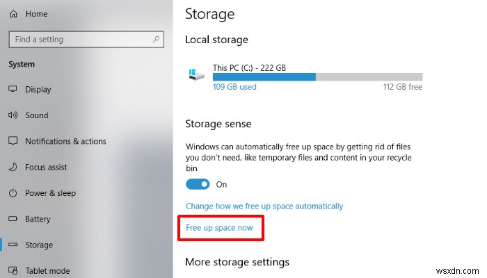Windows 10 스토리지 센스로 디스크 공간 확보하는 방법