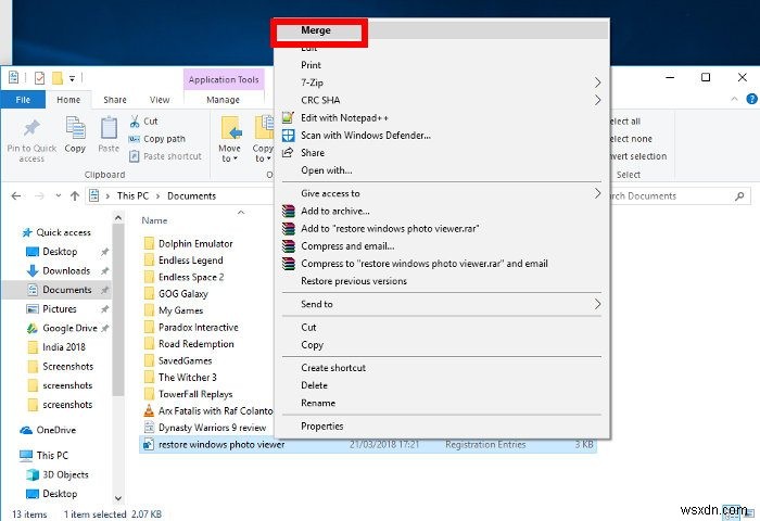 Windows 10에서 Windows 사진 뷰어를 기본 앱으로 설정하는 방법