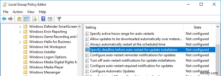Windows 10 업데이트 자동 재시작 설정 구성 및 지연 방법