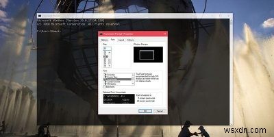 Windows 10 명령 프롬프트에 사용자 지정 글꼴을 추가하는 방법