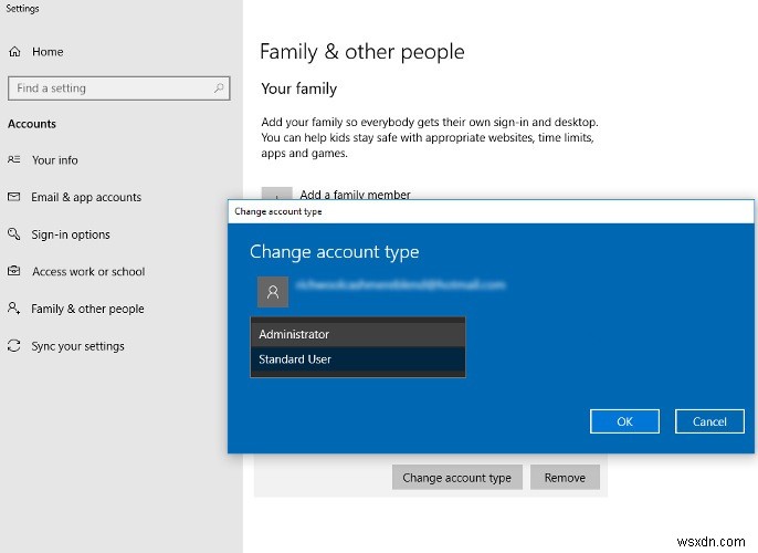 Windows 10에서 다른 사용자 계정의 레지스트리 편집하는 방법