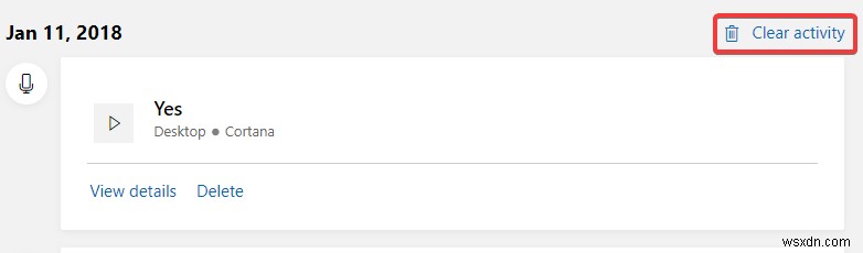 코타나(Cortana) 음성 명령 기록 확인 및 삭제하는 방법