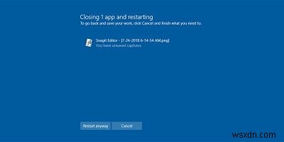 Windows 종료 시 실행 중인 앱을 자동으로 강제 종료하는 방법