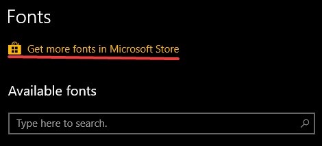 Windows 10 Microsoft Store에서 글꼴 다운로드하는 방법