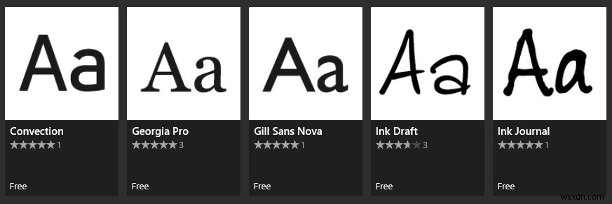 Windows 10 Microsoft Store에서 글꼴 다운로드하는 방법