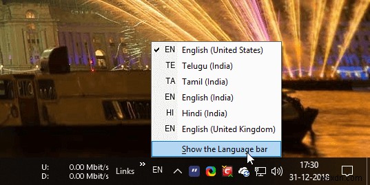 Windows 10에서 입력 표시기 및 언어 표시줄 표시·숨기기 완벽 가이드