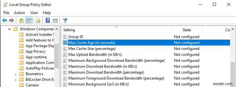 Windows 10 배달 최적화 캐시 크기와 보관 기간 변경하는 방법