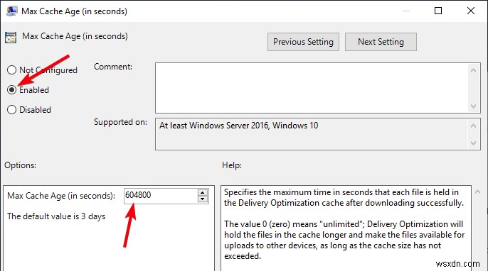 Windows 10 배달 최적화 캐시 크기와 보관 기간 변경하는 방법
