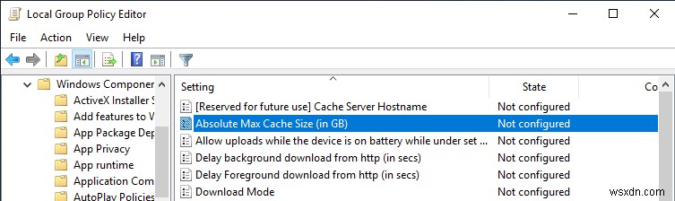 Windows 10 배달 최적화 캐시 크기와 보관 기간 변경하는 방법