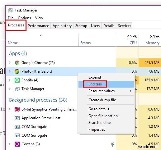Windows 10에서 응답 없는 앱 강제 종료하는 4가지 방법