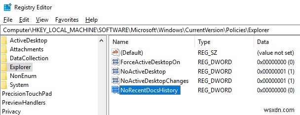 Windows 10에서 최근 사용한 항목 및 자주 사용하는 폴더 표시 끄는 방법