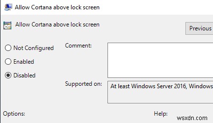 Windows 10 잠금 화면에서 Cortana 비활성화하는 방법 총정리