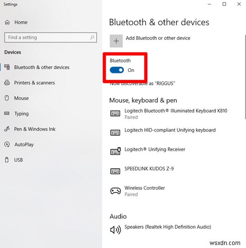 Windows 10에서 블루투스 장치 설정하고 관리하는 방법