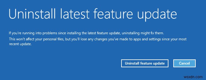 PC가 부팅되지 않을 때 Windows 10 업데이트 제거하는 방법