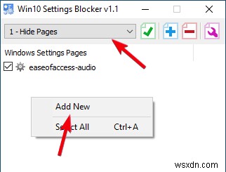 Windows 10 설정 앱에서 특정 페이지를 숨기는 방법