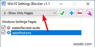 Windows 10 설정 앱에서 특정 페이지를 숨기는 방법
