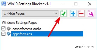 Windows 10 설정 앱에서 특정 페이지를 숨기는 방법