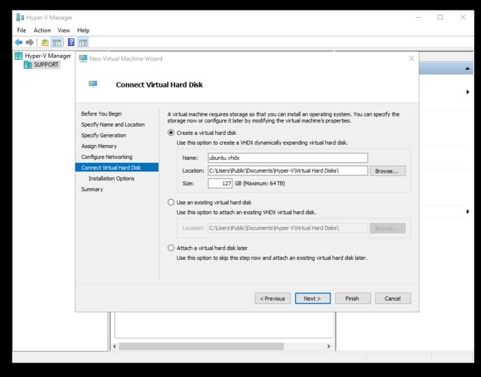 Hyper-V로 Windows 10에서 Ubuntu(우분투) 실행하는 완벽 가이드