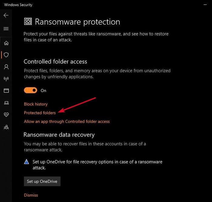 윈도우 디펜더(Windows Defender)에서 랜섬웨어 보호 기능 활성화하는 방법