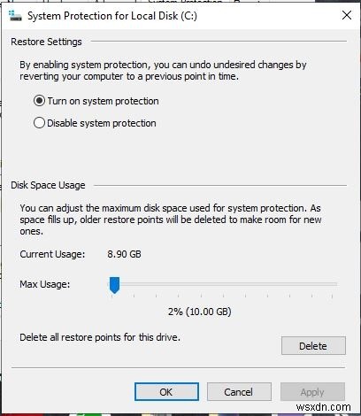Windows 시작 시 시스템 복원 지점을 자동으로 생성하는 방법