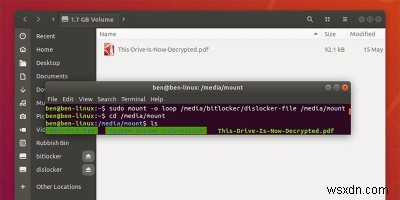 리눅스에서 BitLocker로 암호화된 Windows 파티션에 접근하는 방법