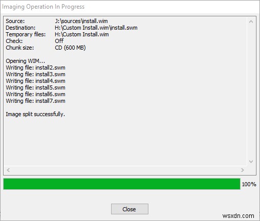 4GB 넘는 install.wim 파일 분할 방법 (GImageX · DISM 명령어)