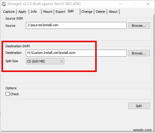 4GB 넘는 install.wim 파일 분할 방법 (GImageX · DISM 명령어)