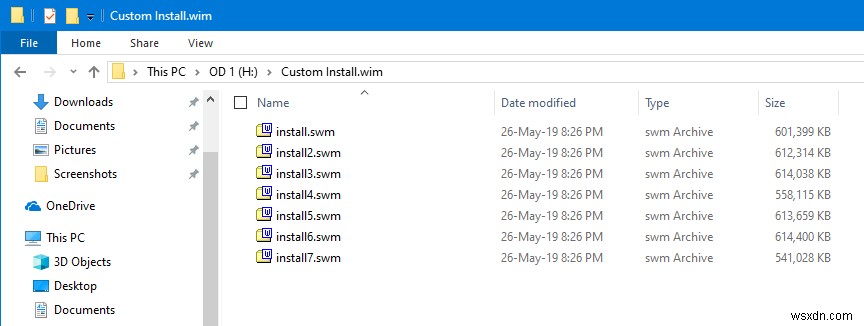 4GB 넘는 install.wim 파일 분할 방법 (GImageX · DISM 명령어)
