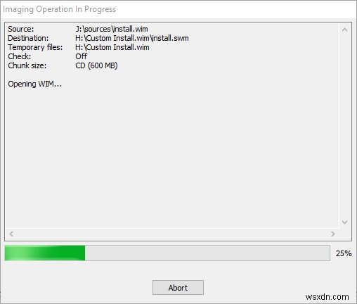 4GB 넘는 install.wim 파일 분할 방법 (GImageX · DISM 명령어)