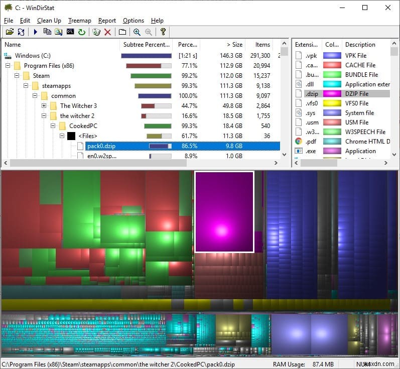 Windows 10 디스크 공간 분석에 유용한 필수 도구 4가지