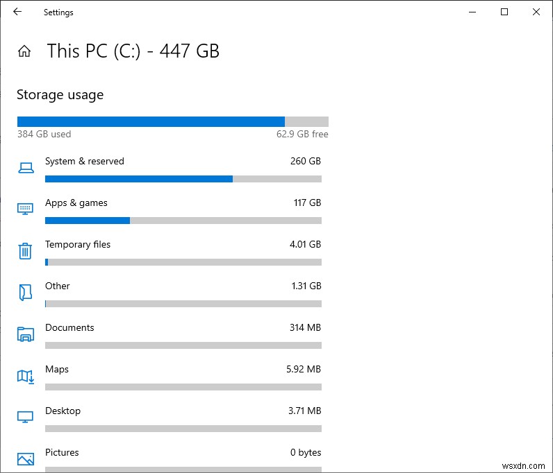 Windows 10 디스크 공간 분석에 유용한 필수 도구 4가지