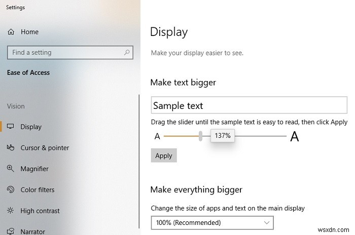 Windows 10에서 바탕화면 아이콘·글꼴·작업 표시줄 크기 조절하는 방법 총정리